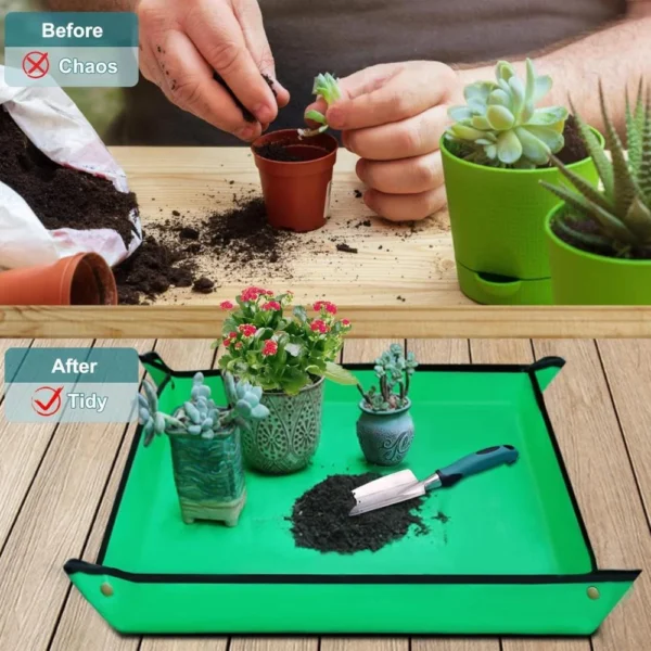 Kit de 7 Outils de Jardin + Gants et Sac – Alliage d’Aluminium Antirouille, Poignées Ergonomiques - Image 3